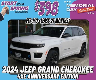 $398 Per Month for a New 2024 Jeep Grand Cherokee 4xe Anniversary Edition*