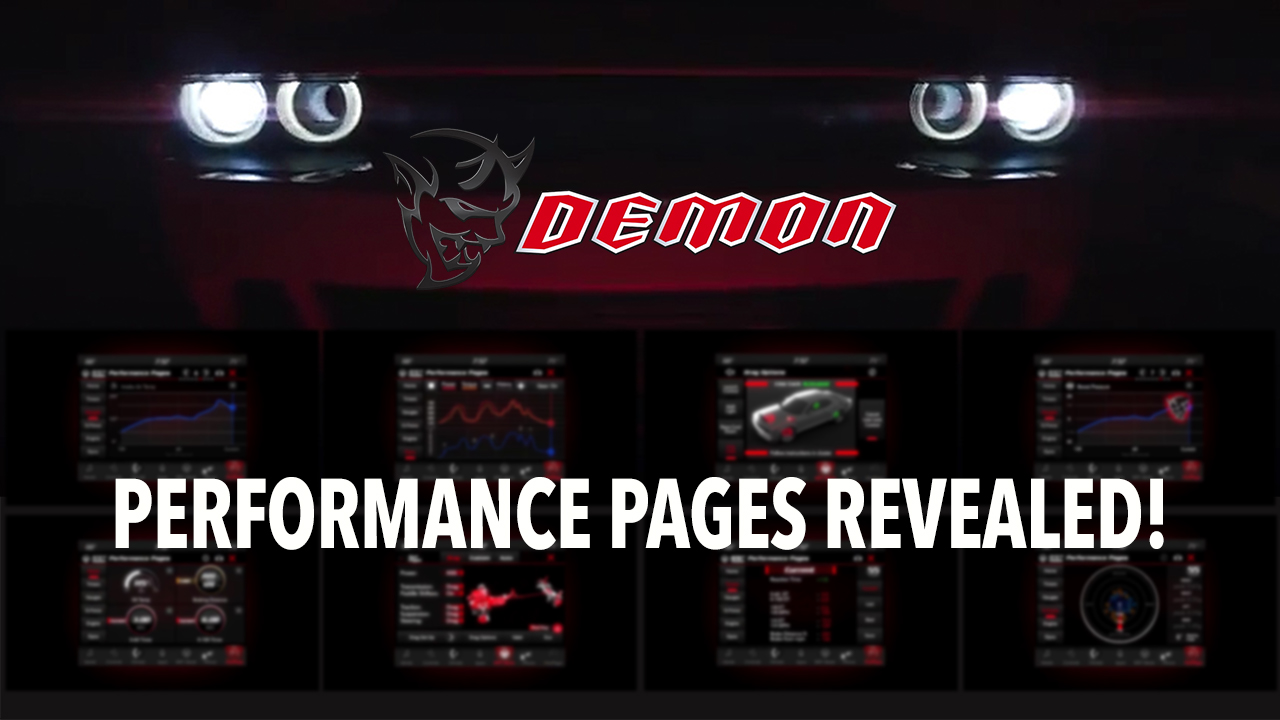 Dodge Demon Performance Pages