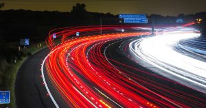 break lights and headlights in traffic | Goldstein Chrysler Jeep Dodge RAM