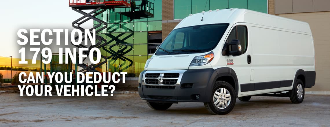 Goldstein Chrysler Dodge Jeep RAM tax deduction section 179 information