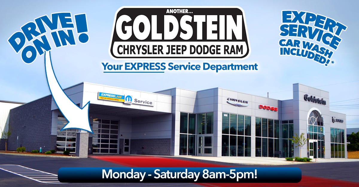 Express Lane Service Department at Goldstein CDJR in Latham - drive on in