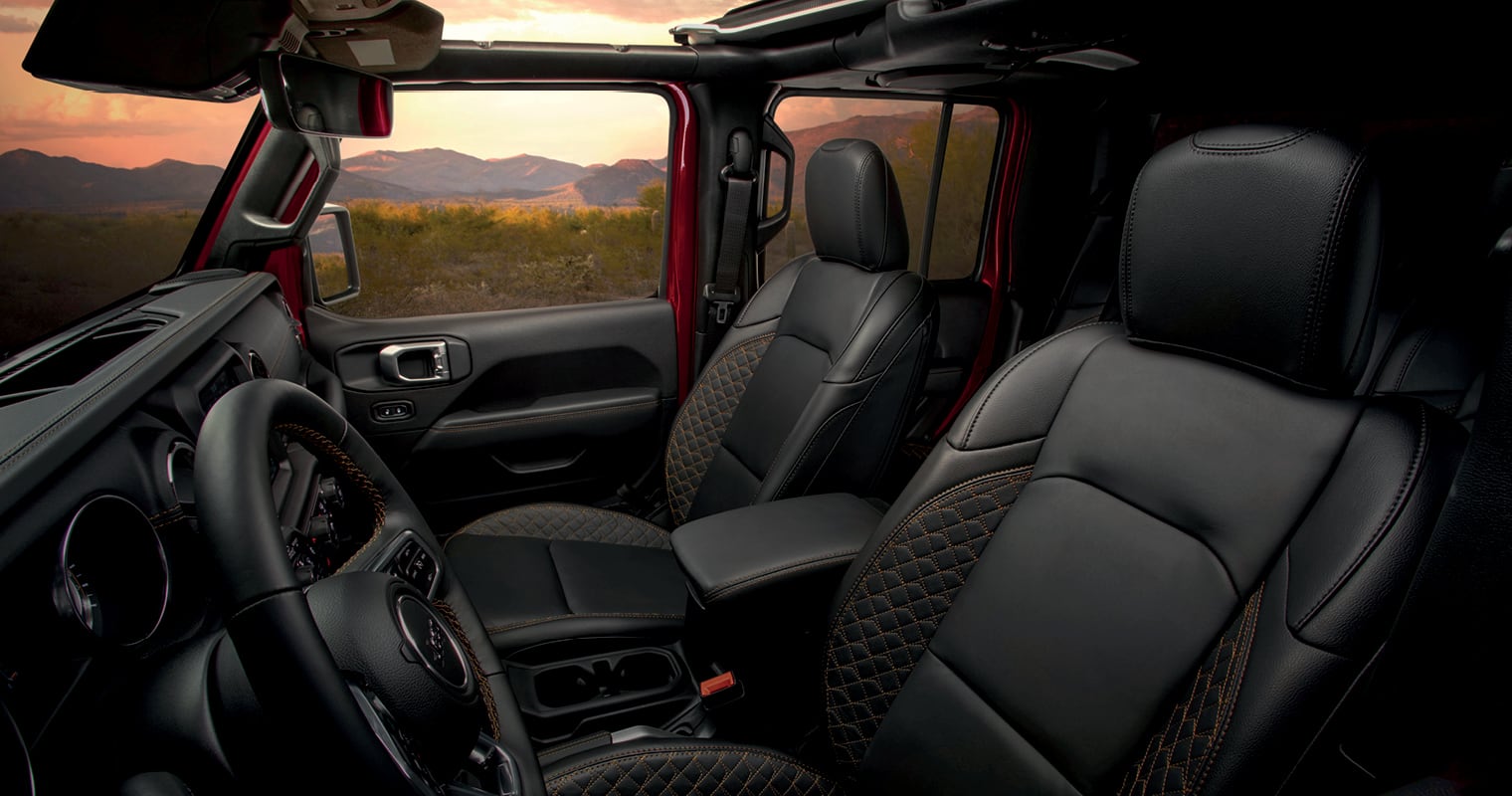 2022 Jeep Gladiator truck interior seating