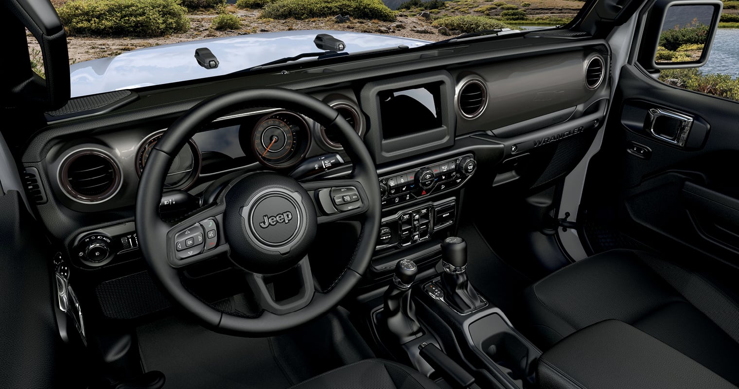 2022 Jeep Wrangler interior dashboard and infotainment