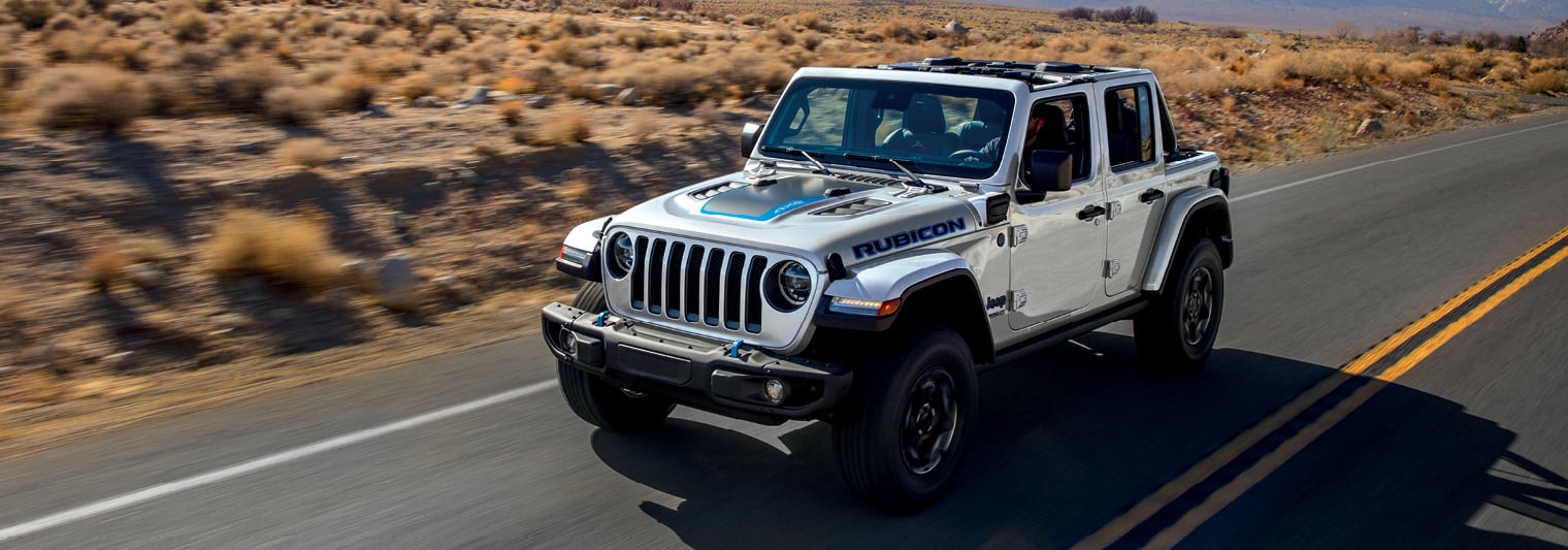 2022 Jeep Wrangler Rubicon on the road