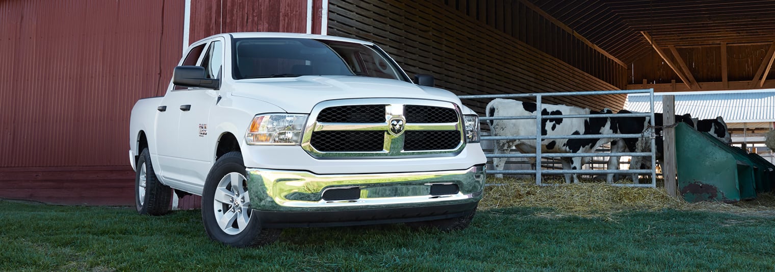 2022 RAM 1500 Classic in white with front fascia