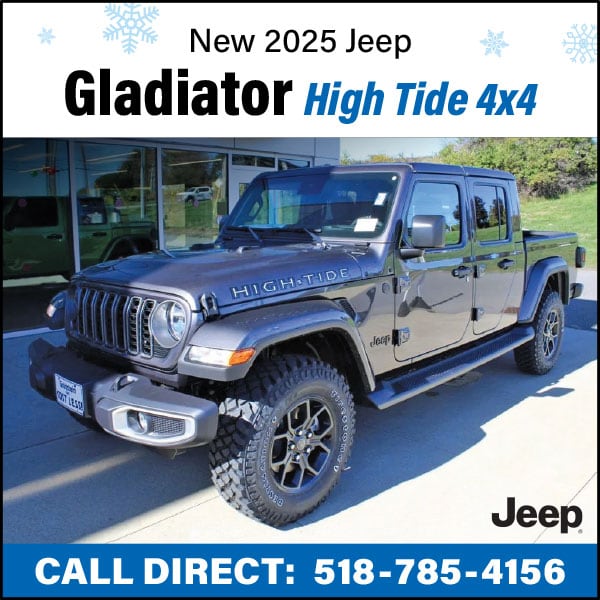 Only $339 Per Month to Lease a New 2025 Jeep Gladiator High Tide 4x4!*