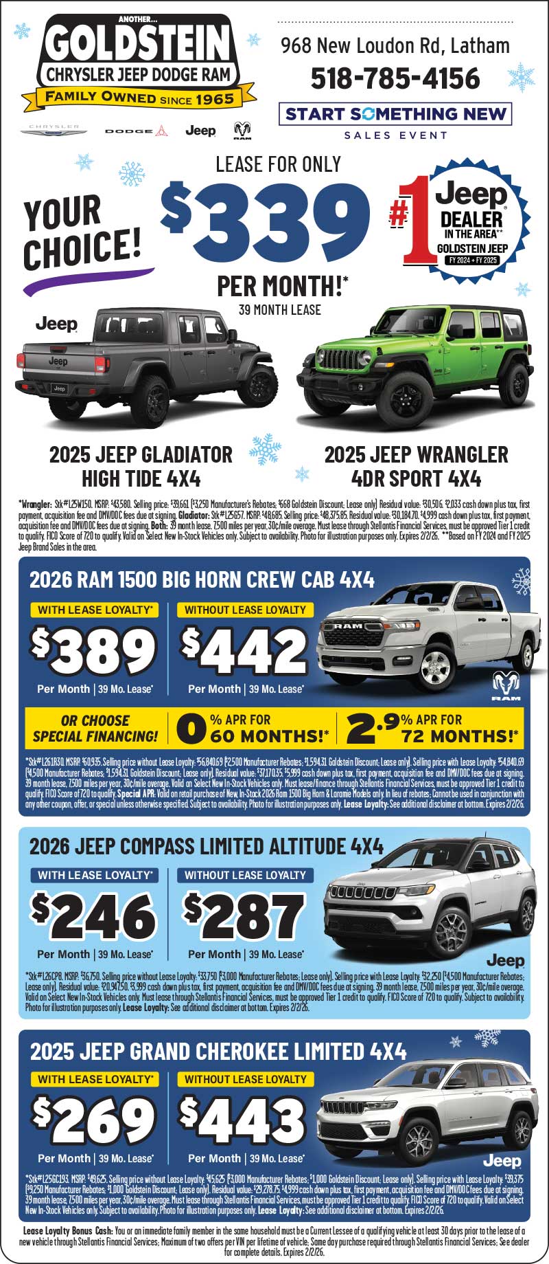 Goldstein CDJR Print Specials!